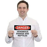 Danger Snake And Reptile Sign