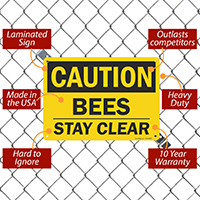 OSHA Caution Sign: Bees - Stay Clear