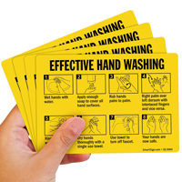 Effective hand washing hand hygiene sign
