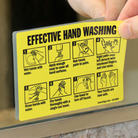 Promote hand washing notice