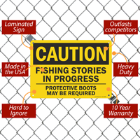 Caution Sign for Fishing Activities