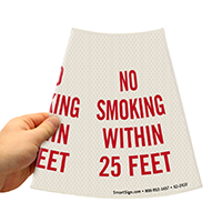 No Smoking Within 25 Feet Sign
