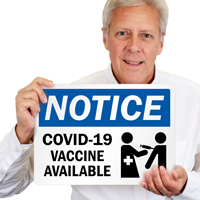 Vaccine Availability Sign