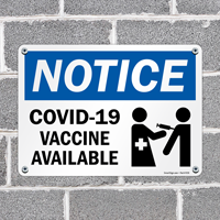 Safety Sign for Available Vaccines