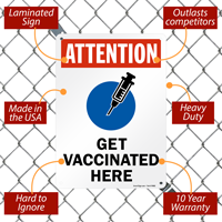 Vaccination site notice