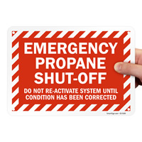 Propane Emergency Shut Off Warning