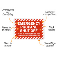 Do Not Reactivate Propane Sign