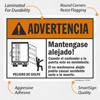 Advertencia: No Acceder - Spanish ANSI