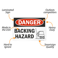 OSHA Danger Sign: Backing Hazard