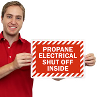 Indoor Propane Shut Off Notice