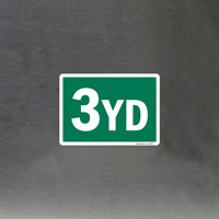 Container Label for 3 Yard Size