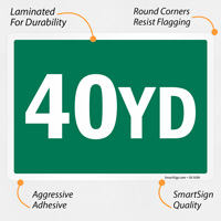 Label for 40 Yard Container