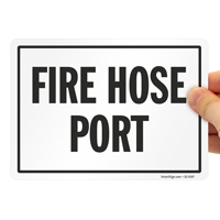 Fire Hose Port Sign