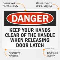 OSHA Safety Sign: Keep Hands Clear