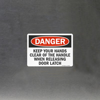 Safety Warning: Hands Must Be Clear