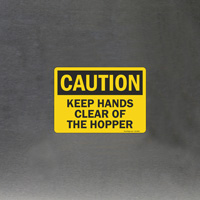 Safety Alert Keep Hands Clear