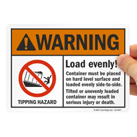 Hard Level Surface Safety Sign