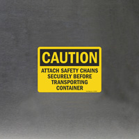 Safety Chains Attachment Notice