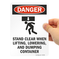Danger Sign: Stand Clear When Lifting