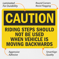 Warning: No Steps While Vehicle Moves