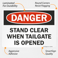 Danger: Stand Clear When Tailgate Opened