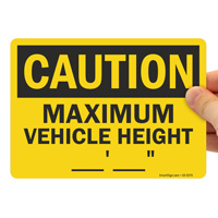 Height Restriction Warning Symbol