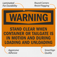Safety Sign: Container Movement