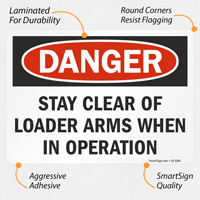 Stay Clear: Loader Arms in Operation