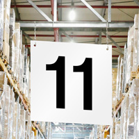 Hanging Aisle Sign Number 11