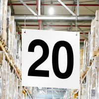 hanging aisle sign number 20
