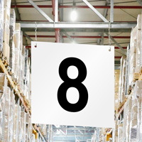 Hanging Aisle Sign Number 8
