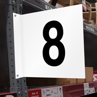 Aisle Number 8 Projection Sign