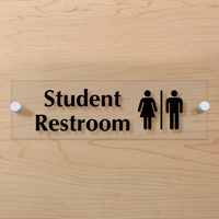 Student Restroom Sign