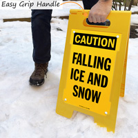 Caution Falling Ice And Snow Sign