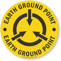 Anti-Skid Ground Point Floor Sign
