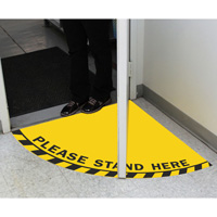 SlipSafe™ Please Stand Here Floor Sign