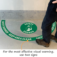Floor marking kits for safety showers