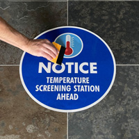 Screening Station Social Distancing Sign