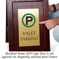 Valet parking sign
