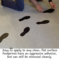 6 to 12 Inch Durable Floor Marking Footprints