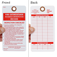 Fire Extinguisher Recharge Tag