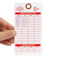Fire Extinguisher Reinspection Record Tag