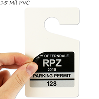 Versitile hang tag can be used for your parking stickers