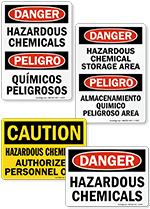 hazardous materials signs