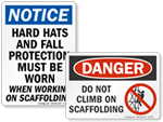 Custom OSHA Caution Sign with Clipart and Text