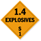 Class 1.4S Explosives Placard