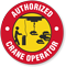 Authorized Crane Operator Hard Hat Decals