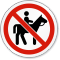 No Horse Riding Symbol ISO Prohibition Circular Sign