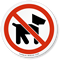 No Pets Allowed Symbol ISO Prohibition Circular Sign