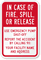 Custom In Case Of Fire Sign